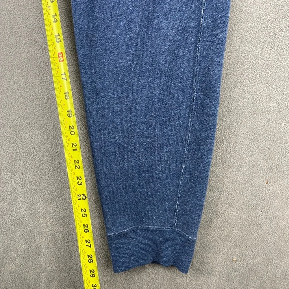 Uniqlo Sweatpants Men Large Heathered Blue French Terry Lined Tapered Leg Cotton